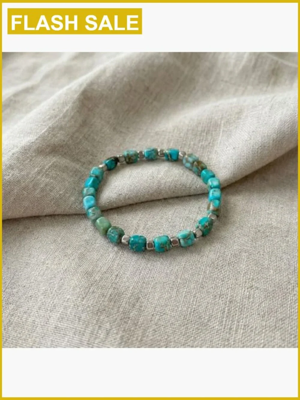 Turquoise Hematite Natural Stone Adjustable Western Bracelet
